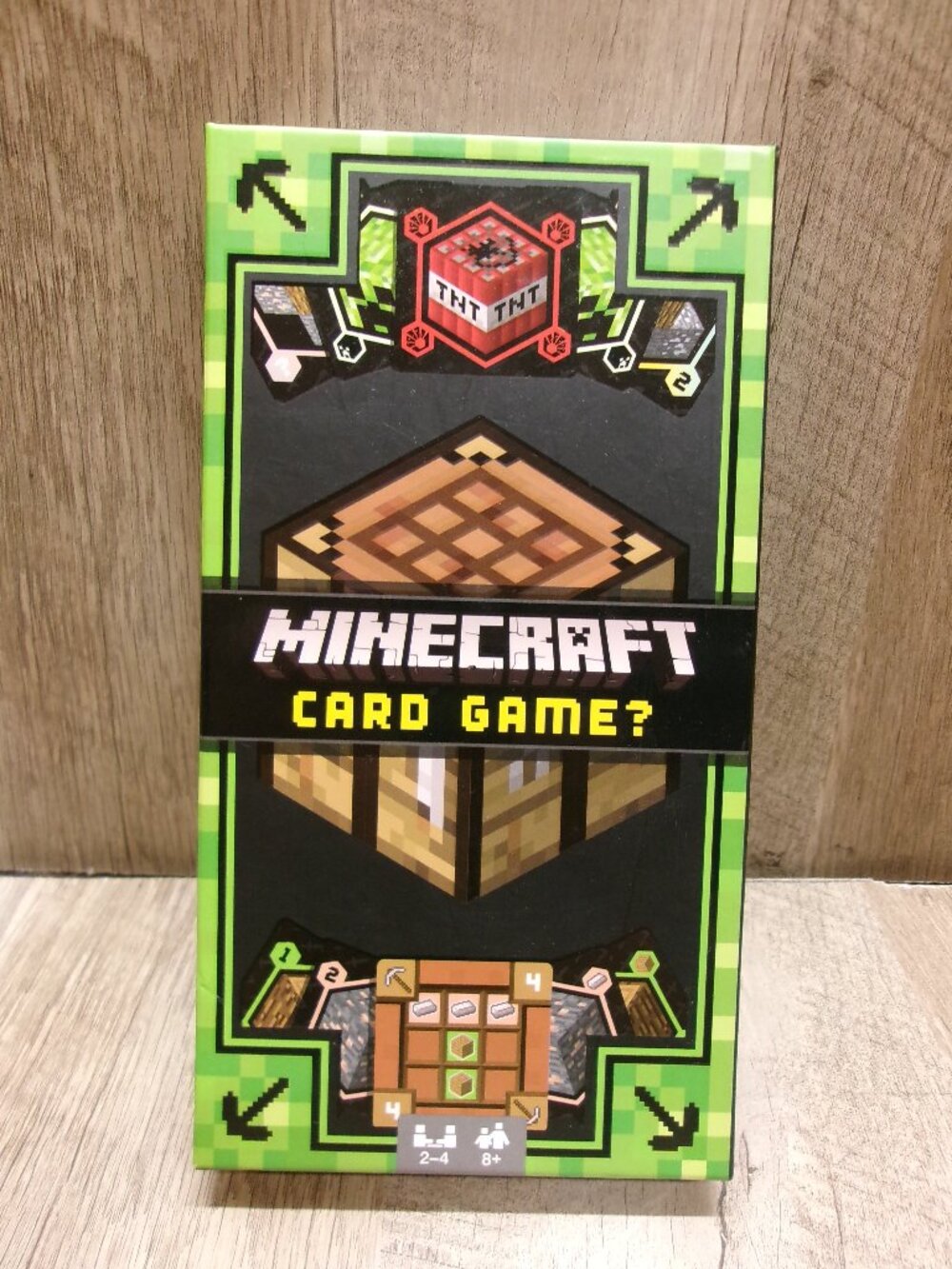 Minecraft Card Game is a fun and fast-paced game for 2–4 players ages 8 and up.